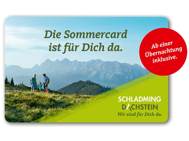Schladming-Dachstein-Sommercard © Tourismusverband Schladming Dachstein
